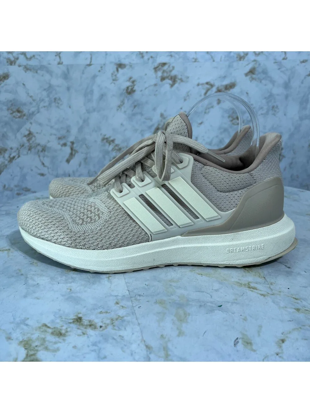 Adidas UltraDream DNA Mens Size 7.5 Running Shoes Beige Athletic Trainer Sneaker